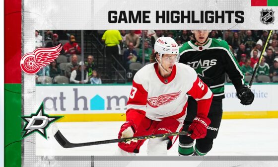 Red Wings @ Stars 12/10 | NHL Highlights 2022