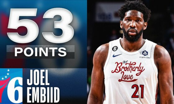 Joel Embiid Drops A Monster DOUBLE-DOUBLE 53 PTS & 12 REB | December 11, 2022