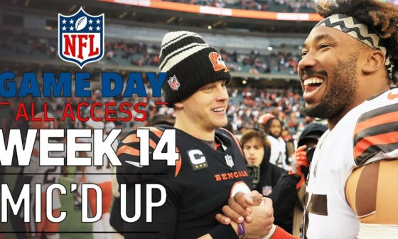 NFL Week 14 Mic'd Up, "wow, I'm glad that guys on my team" | Game Day All Access