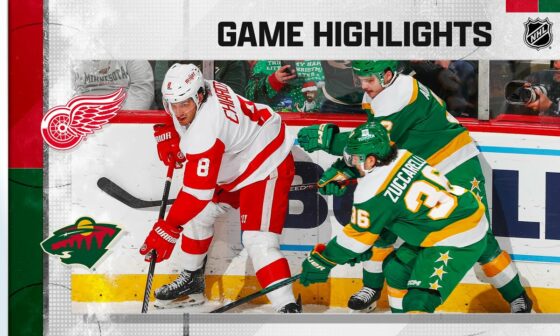 Red Wings @ Wild 12/14 | NHL Highlights 2022