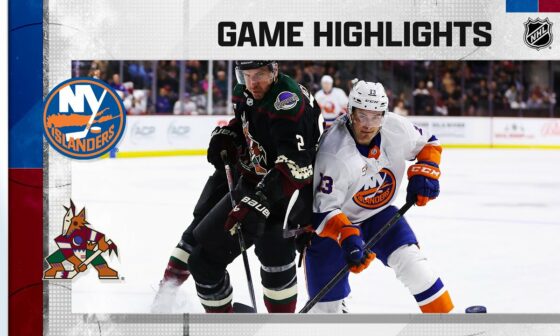Islanders @ Coyotes 12/16 | NHL Highlights 2022