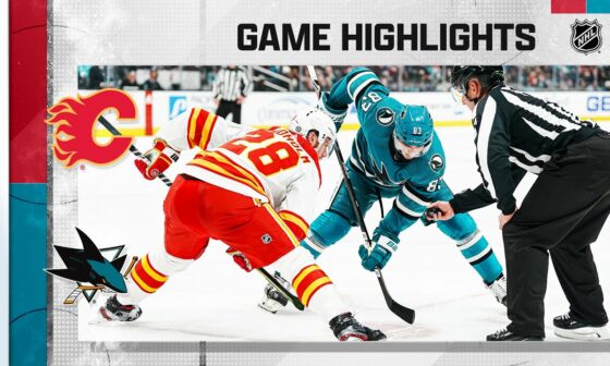 Flames @ Sharks 12/18 | NHL Highlights 2022