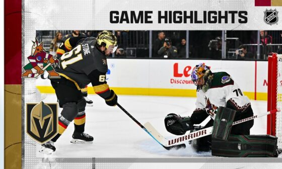 Coyotes @ Golden Knights 12/21 | NHL Highlights 2022