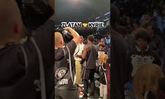 Zlatan & Kyrie share a moment after the Nets Victory | #Shorts