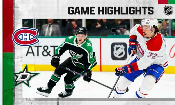 Canadiens @ Stars 12/23 | NHL Highlights 2022