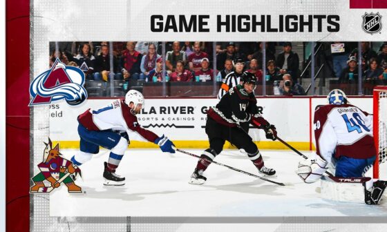 Avalanche @ Coyotes 12/27 | NHL Highlights 2022