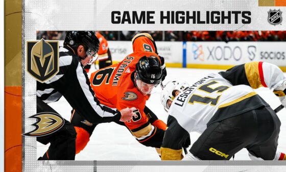 Golden Knights @ Ducks 12/28 | NHL Highlights 2022