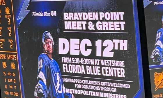 Brayden Point meet and greet info