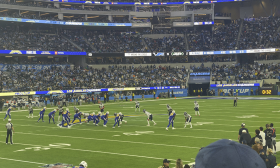 My view of the Mike W catch to set up the GW FG! LETS GO BOLTS!!!