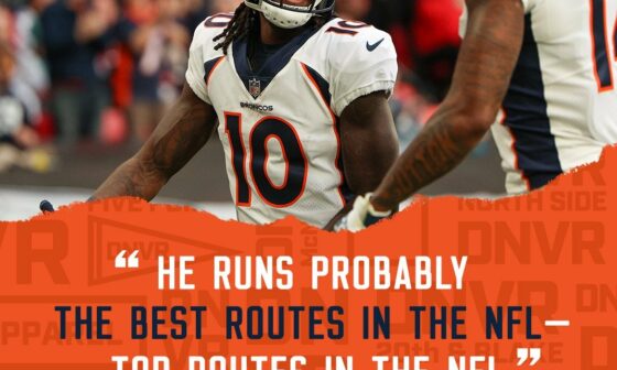 He's right, Jerry is top 5 in route running.