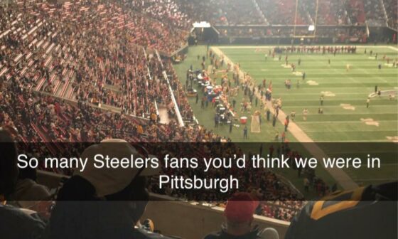 Steelers are undefeated when I attend games (2-0).