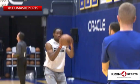 "Andre and Jonathan getting some shots up post-practice. Andre's return doesn't appear to be anytime soon. Warriors and Andre are keeping it close to the vest. But there is a plan." (2:10 - via Jason Dumas)