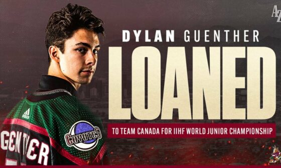 Guenther Loaned to Team Canada For 2023 World Junior Championship