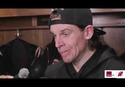 Severson, Haula and Coach Ruff after a 2-1 loss to the Flyers | NEW JERSEY DEVILS