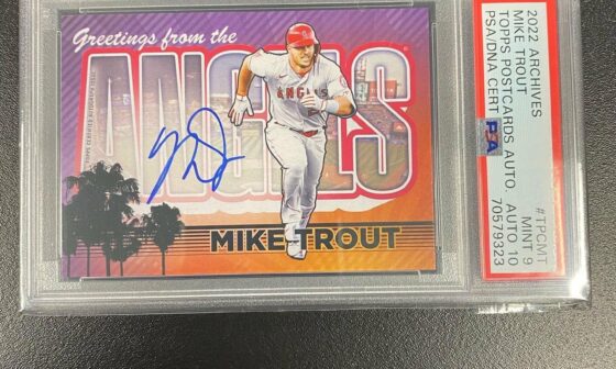 My 1st Trout Auto came back from PSA!