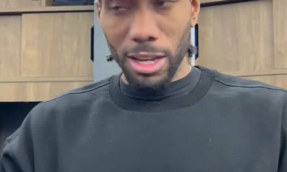 Kawhi Leonard on Paul George’s triple double: “I don’t know how he got 11 assists. I asked him who were you passing the ball to?”