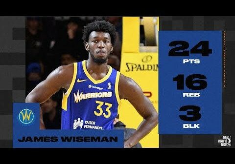 James Wiseman GOES OFF For 24 PTS & 16 REB In Win Over Blue!