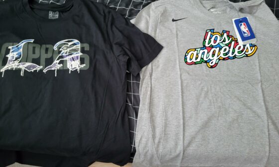 Two Shirts I got with the $50 fanshop for being a ClipperVision subscriber