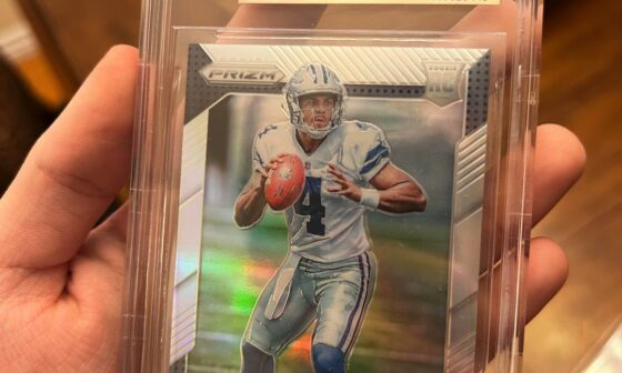 “Had these for a while.” Still a fan of these players. Always been a fan of Dak. Still cool cards I think.