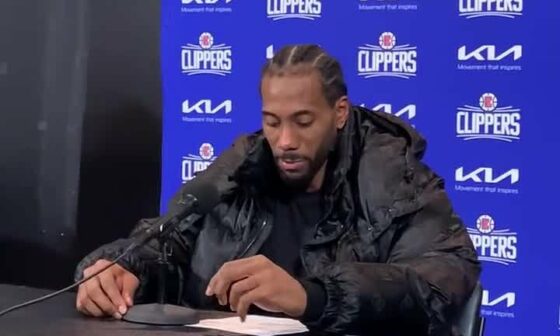 [Lewenberg] Kawhi on opting to play in Toronto on the second night of a back-to-back: “It’s always great memories coming into this arena… I would rather give the fans in Toronto a chance to see me play again.”