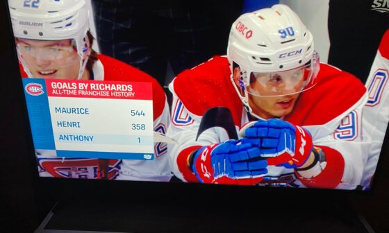 Sportsnet Graphic after Richard’s goal
