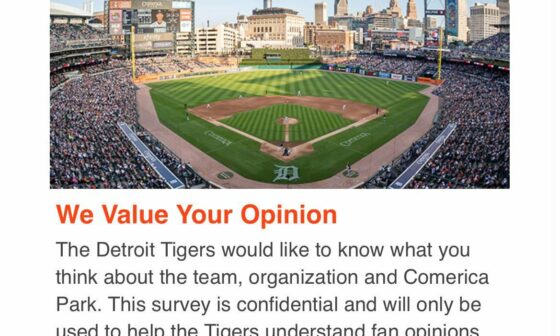 Tigers Email Survey