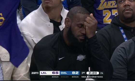 LeBron capturing the mood of how we all feel watching this season 😭😭😭😭