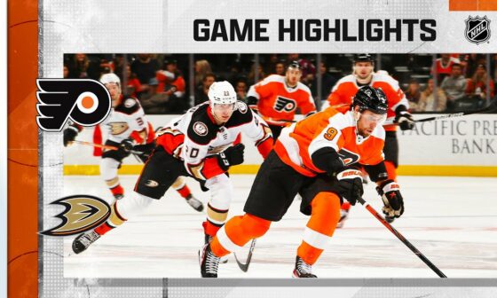 Flyers @ Ducks 1/2 | NHL Highlights 2023