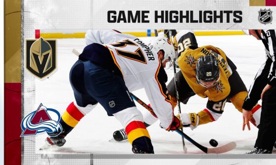 Golden Knights @ Avalanche 1/2 | NHL Highlights 2023