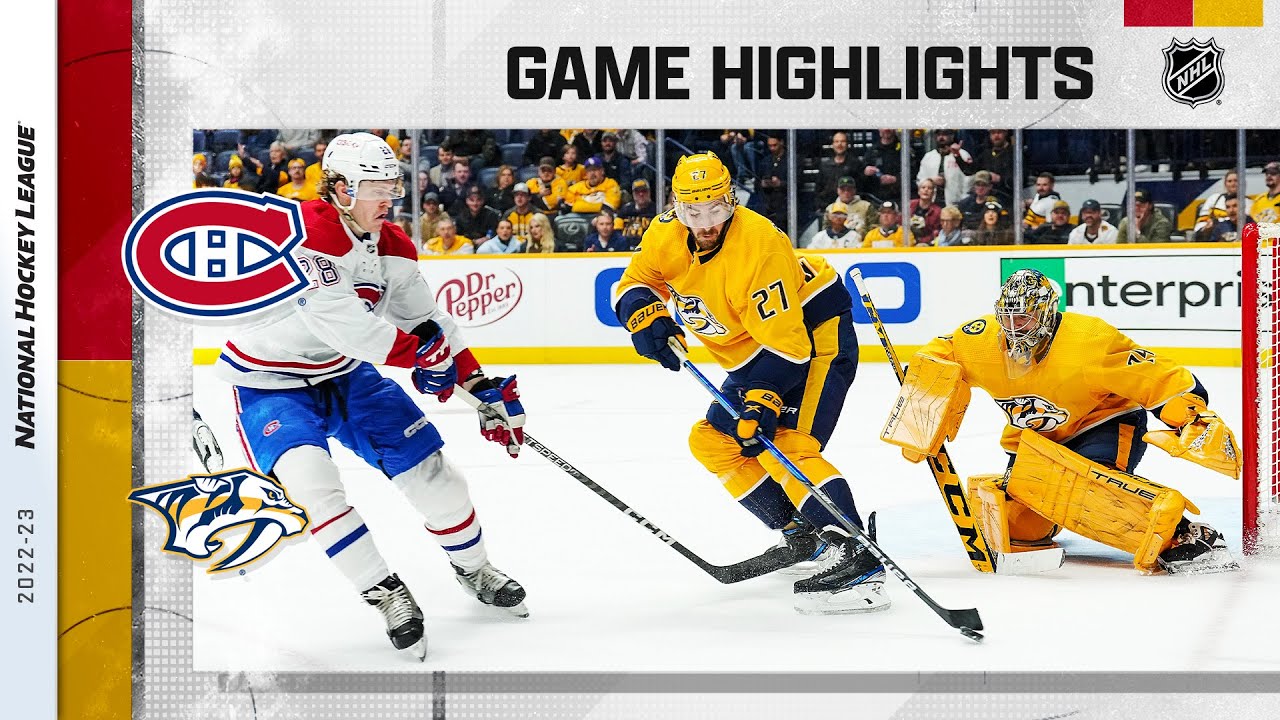 Canadiens @ Predators 1/3 | NHL Highlights 2023
