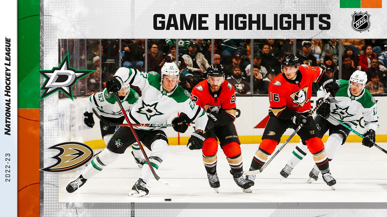 Stars @ Ducks 1/4 | NHL Highlights 2022