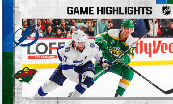 Lightning @ Wild 1/4 | NHL Highlights 2022