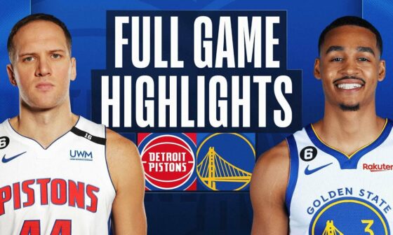 PISTONS at WARRIORS | FULL GAME HIGHLIGHTS | January 4, 2023
