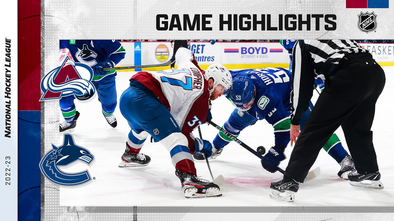 Avalanche @ Canucks 1/5 | NHL Highlights 2023