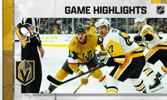 Penguins @ Golden Knights 1/5 | NHL Highlights 2023