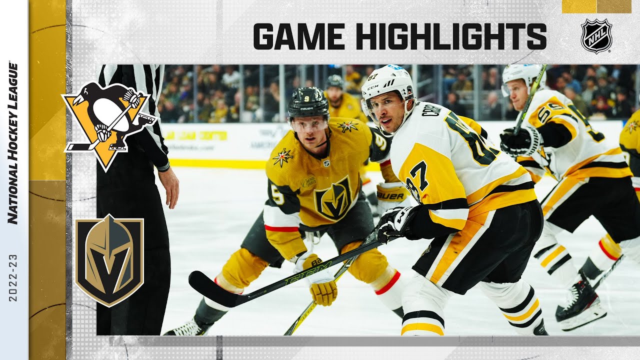 Penguins @ Golden Knights 1/5 | NHL Highlights 2023