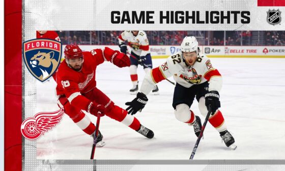 Panthers @ Red Wings 1/6 | NHL Highlights 2023