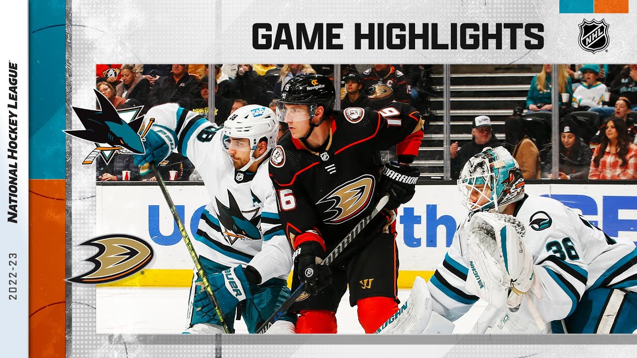 Sharks @ Ducks 1/6 | NHL Highlights 2023