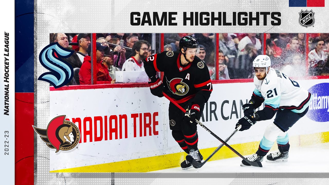 Kraken @ Senators 1/7 | NHL Highlights 2023