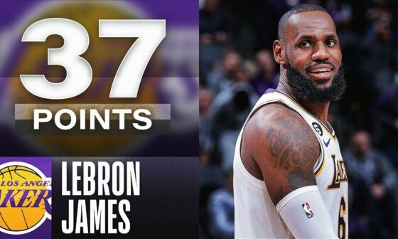 Lebron James GOES OFF For 37 Points in Lakers W Over Kings | January 7, 2023