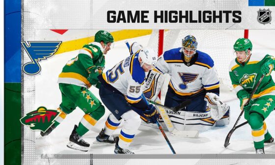 Blues @ Wild 1/8 | NHL Highlights 2022