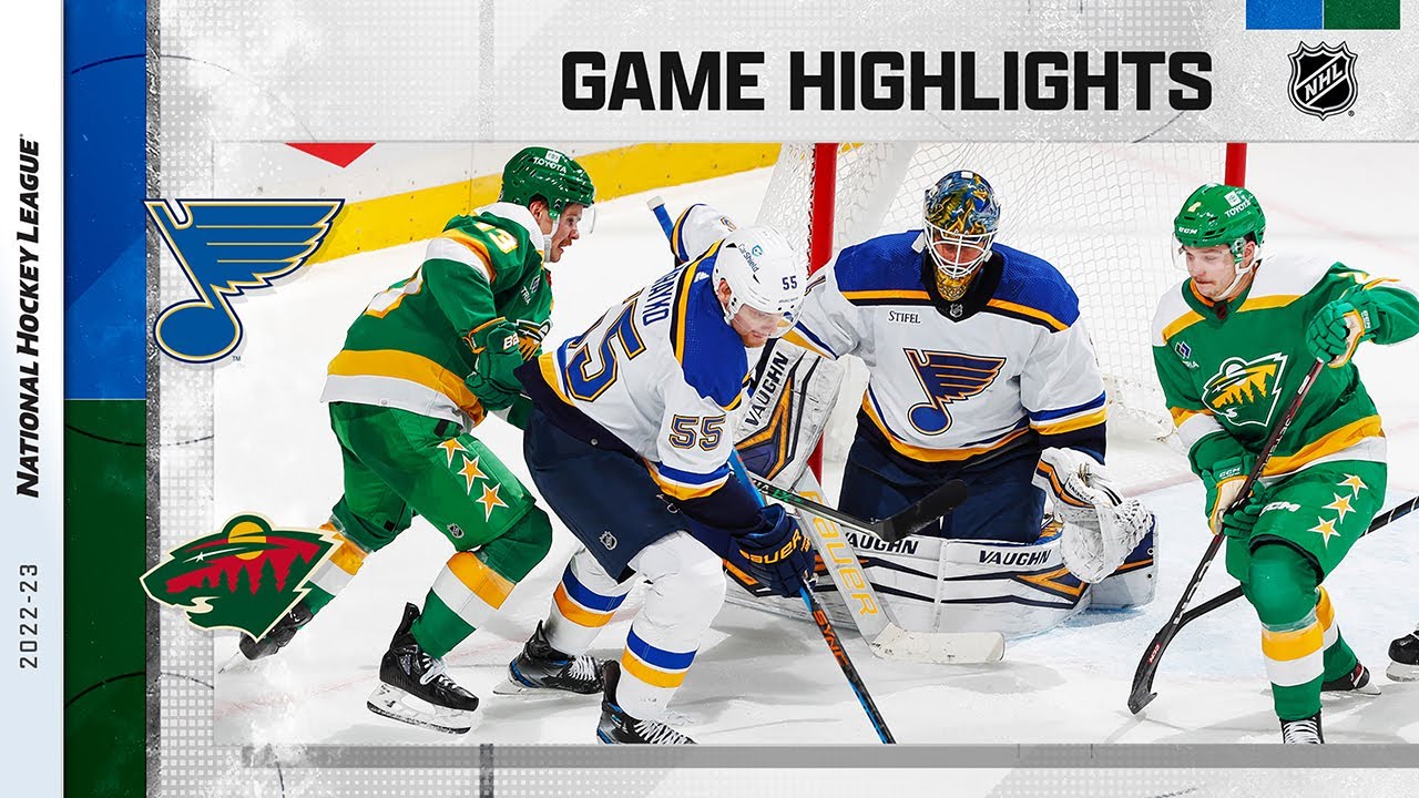 Blues @ Wild 1/8 | NHL Highlights 2022