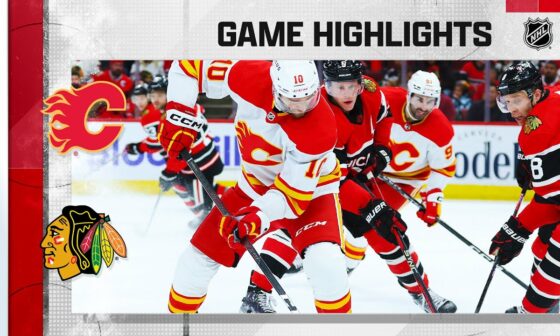 Flames @ Blackhawks 1/8 | NHL Highlights 2023