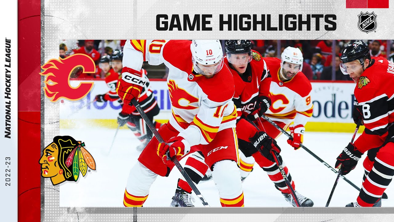 Flames @ Blackhawks 1/8 | NHL Highlights 2023