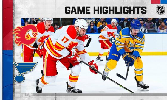 Flames @ Blues 1/10 | NHL Highlights 2023