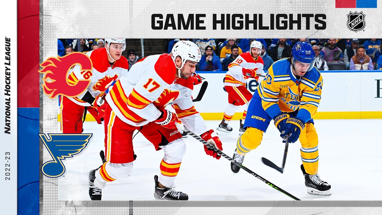 Flames @ Blues 1/10 | NHL Highlights 2023