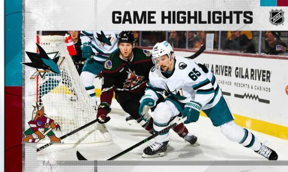 Sharks @ Coyotes 1/10 | NHL Highlights 2023
