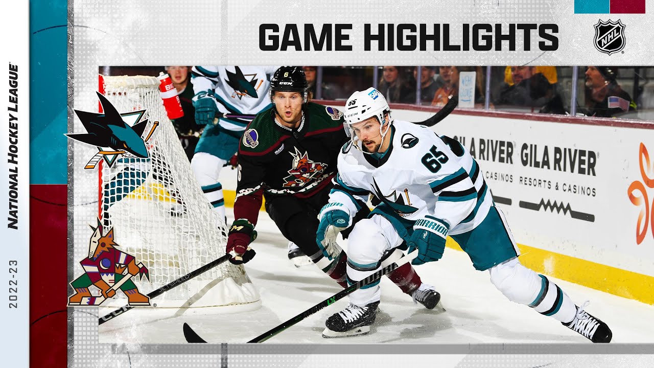 Sharks @ Coyotes 1/10 | NHL Highlights 2023