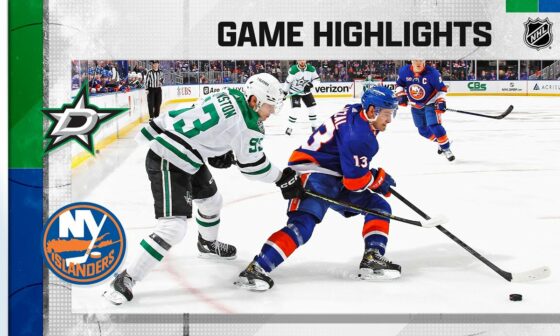 Stars @ Islanders 1/10 | NHL Highlights 2023