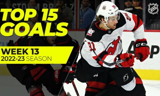 MacKinnon, Marchand, Mercer Battle for #1 | NHL Top Goals from Week 13 | 2022-23 Season